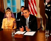 Obama and Clinton